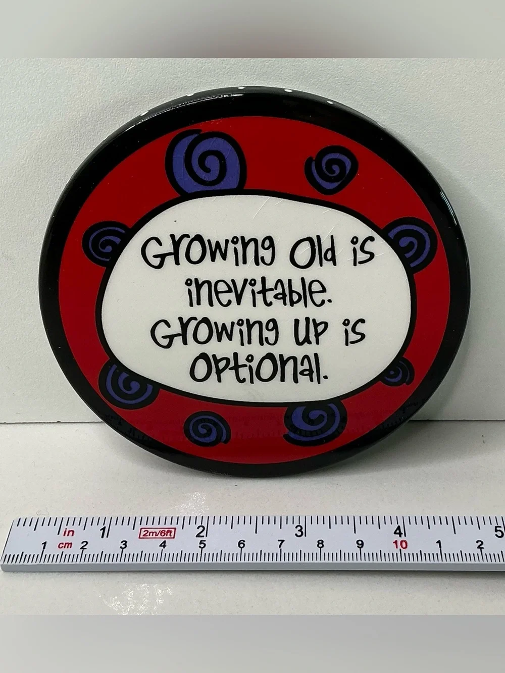 4 Coasters Paper Giftware Growing Old Is Inevitable Growing Up Is Optional